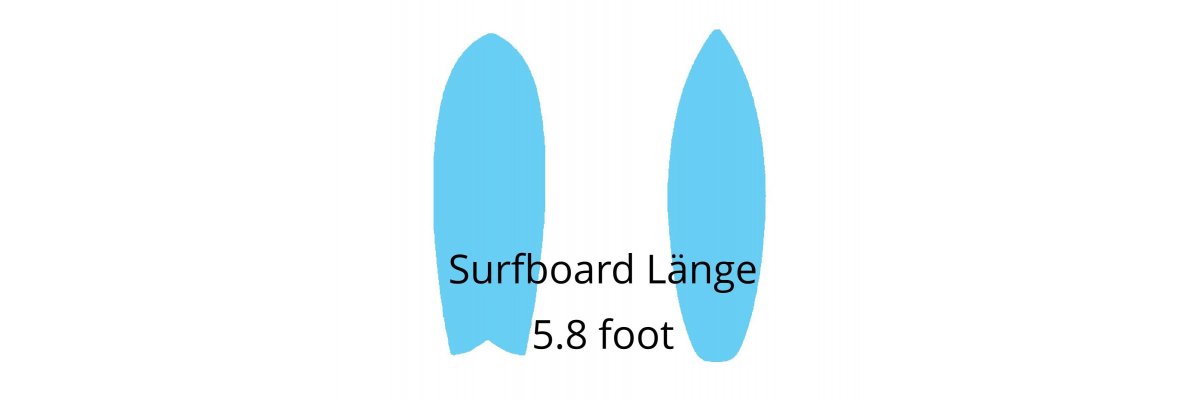  
 Surfboards mit einer L&auml;nge von 5.8 Fuss...