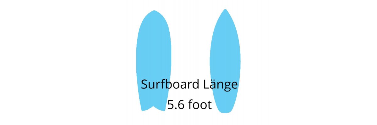 
 Surfboards mit einer L&auml;nge von 5.6...
