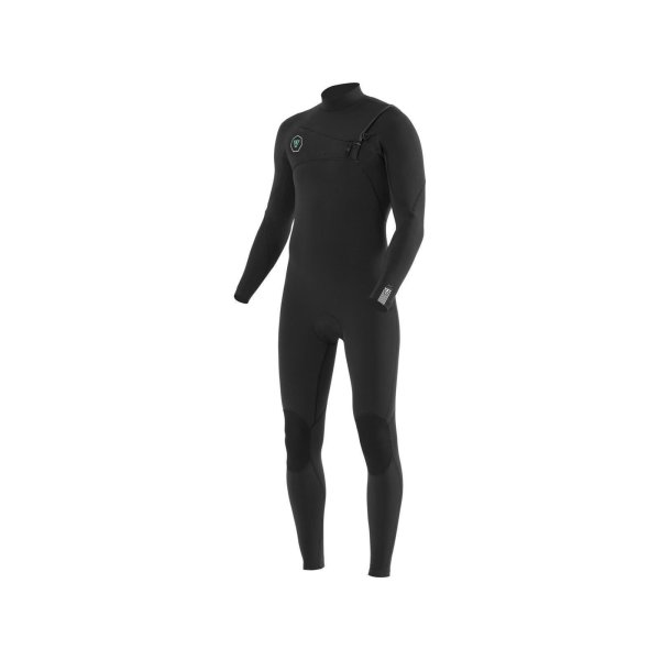 VISSLA Seven Seas 4.3mm neoprene wetsuit fullsuit with chest Zip black sizeXS