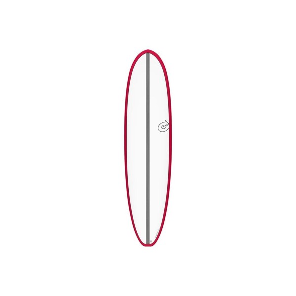 Surfboard TORQ Epoxy TET CS 7.8 V+ Fun Carbon Rot