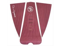 Surfganic Premium Eco Surfboard Foot Grip Tail Traction Pad wein rot dreiteilig