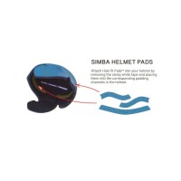 SIMBA SURF Helm Halo fit Pads Passstreifen 7mm