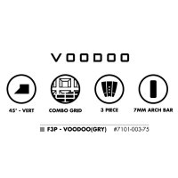 FUTURES Traction Pad Surfboard Footpad 3pc VoodooG