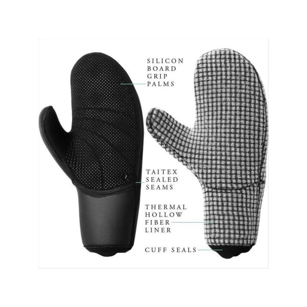 Vissla 7 Seas 7mm Surf  Neoprene Gloves Size M