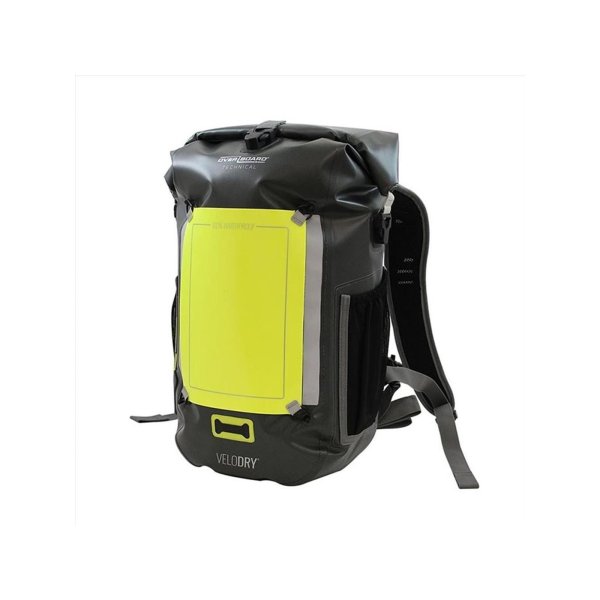 OverBoard waterproof bike Backpack VeloDry 20 litres black yellow