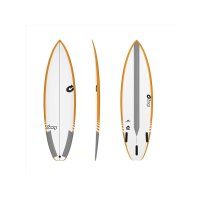 Surfboard TORQ TEC Comp 6.2 Rail Yellow